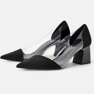 ZARA VINYL HIGH-HEEL SHOES